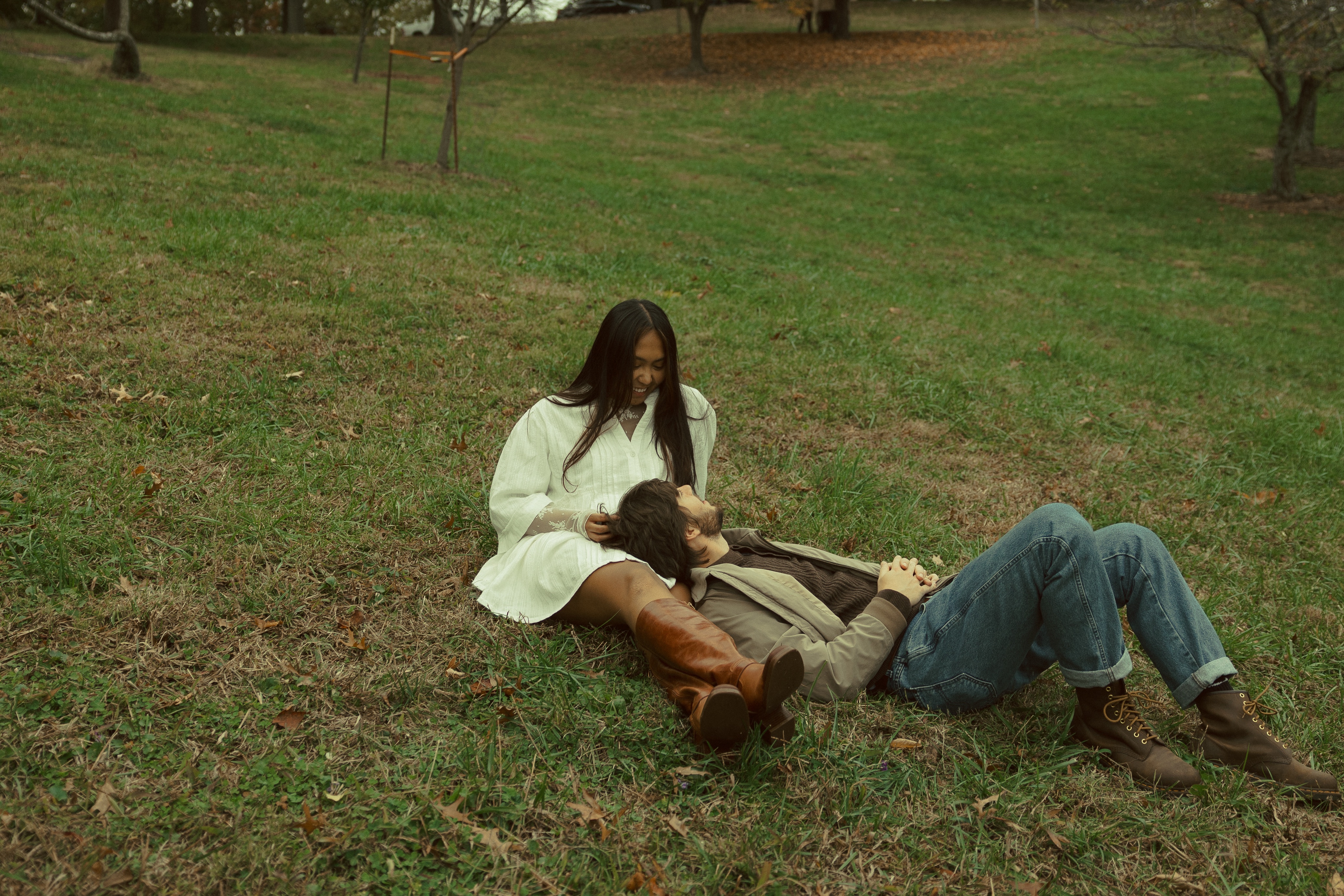 Kheya and Dylan relaxing together